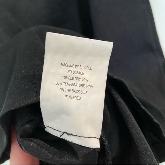 Black Mini Dress with Ruffled Shoulder - Picture 6 of 6